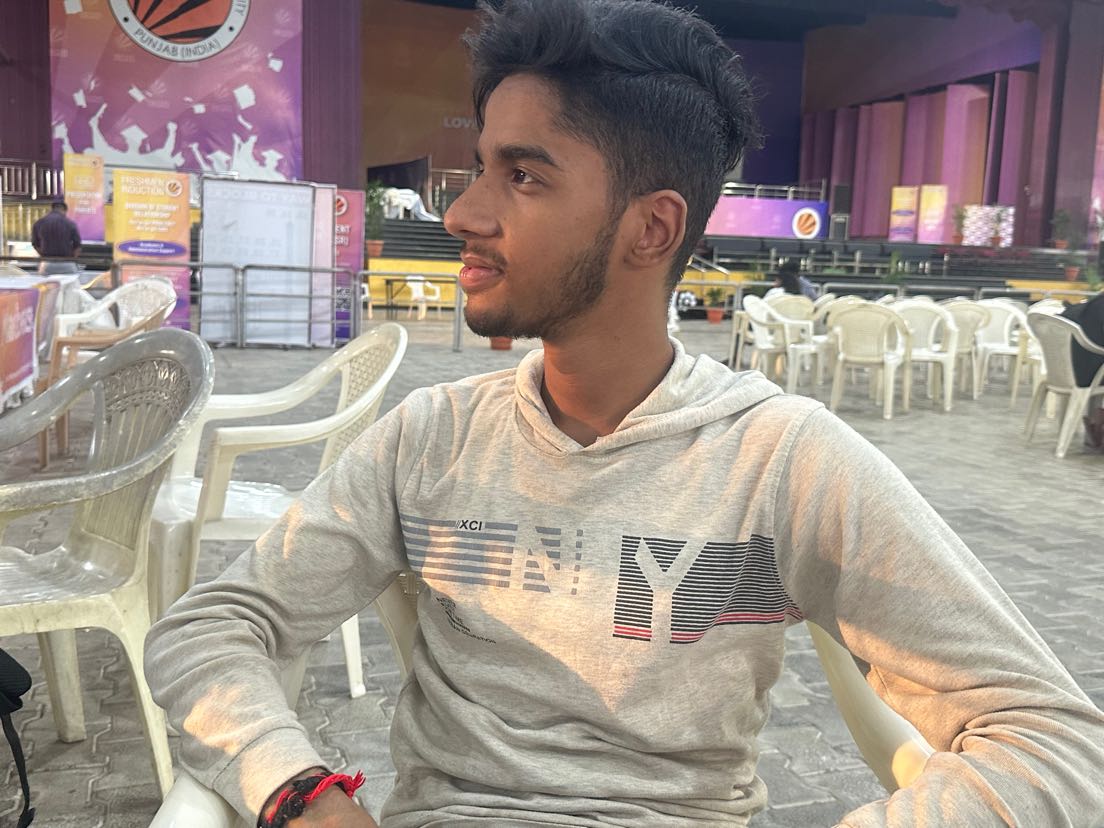 side profile of Arpit Tyagi